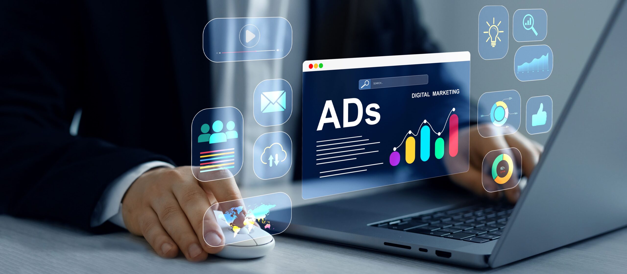 Paid digital marketing and online advertising campaign management