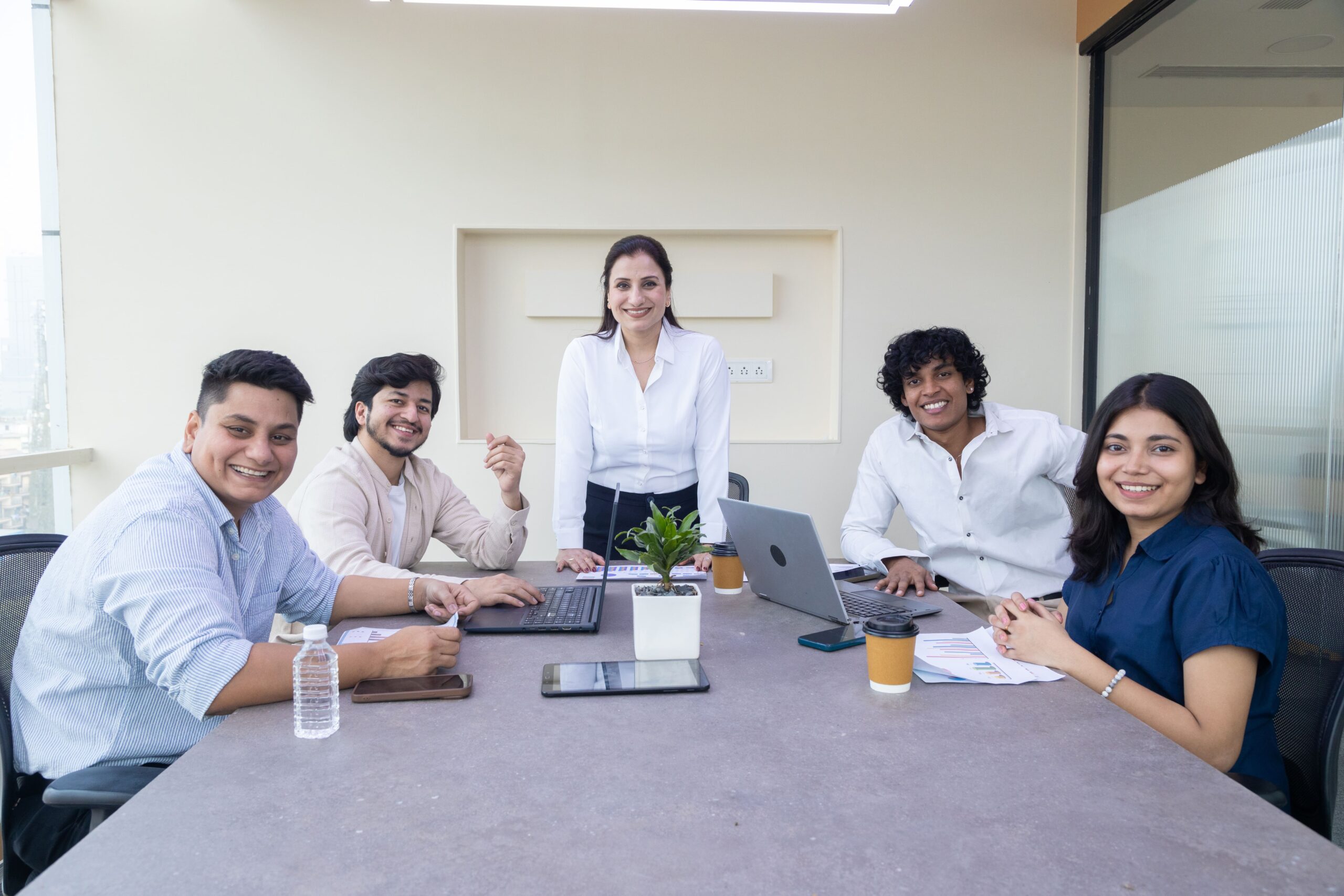 Rudlyn business team collaborating during a technology strategy meeting